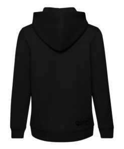 Old school Herren Kapuzenpullover Hoodie Black Rückseite